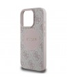 Guess 4G Circle Classic Logo MagSafe iPhone 16 Pro Case - Pink