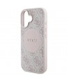 Guess 4G Circle Classic Logo MagSafe iPhone 16 Case - Pink