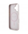 Guess 4G Circle Classic Logo MagSafe iPhone 16 Case - Pink