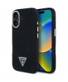 Guess Denim Triangle Logo MagSafe case for iPhone 16 - black