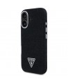 Guess Denim Triangle Logo MagSafe case for iPhone 16 - black