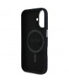 Guess Denim Triangle Logo MagSafe case for iPhone 16 - black
