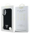 Guess Denim Triangle Logo MagSafe case for iPhone 16 - black