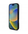 Karl Lagerfeld HC Grained PU Cardslot Metal Elong iPhone 16 Pro Case - Black