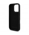Karl Lagerfeld HC Grained PU Cardslot Metal Elong iPhone 16 Pro Case - Black