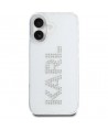 Karl Lagerfeld IML Rhinestones Logo iPhone 16 Case - Transparent