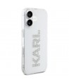 Karl Lagerfeld IML Rhinestones Logo iPhone 16 Case - Transparent