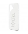 Karl Lagerfeld IML Rhinestones Logo iPhone 16 Case - Transparent