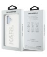 Karl Lagerfeld IML Rhinestones Logo iPhone 16 Case - Transparent