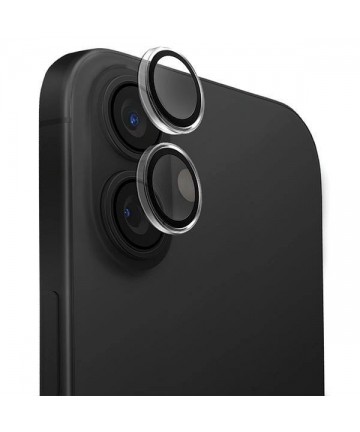 Uniq Optix Clear Camera Lens Protector iPhone 16 / 16 Plus with Applicator - Clear Black