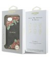 Guess 4G Flowers Print MagSafe case for iPhone 16e - black