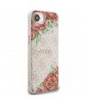 Guess 4G Flowers Print MagSafe iPhone 16e Case - Pink