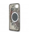 Guess IML Flowers MagSafe iPhone 16e Case - Black