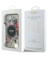 Guess IML Flowers MagSafe iPhone 16e Case - Black