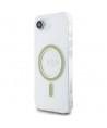 Guess IML Glitter Circle MagSafe iPhone 16e Case - Clear