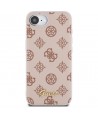 Guess Peony Script Logo MagSafe iPhone 16e Case - Brown