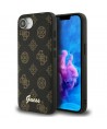 Guess Peony Script Logo MagSafe iPhone 16e Case Black