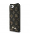 Guess Peony Script Logo MagSafe iPhone 16e Case Black