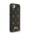 Guess Peony Script Logo MagSafe iPhone 16e Case Black