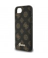 Guess Peony Script Logo MagSafe iPhone 16e Case Black