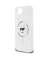 Karl Lagerfeld IML Metal Choupette Head MagSafe iPhone 16e Case - White