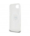 Karl Lagerfeld IML Metal Choupette Head MagSafe iPhone 16e Case - White