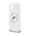 Karl Lagerfeld IML Metal Karl & Choupette Heads MagSafe iPhone 16e Case - White