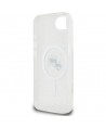Karl Lagerfeld IML Metal Karl & Choupette Heads MagSafe iPhone 16e Case - White