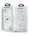 Karl Lagerfeld IML Metal Karl & Choupette Heads MagSafe iPhone 16e Case - White