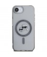 Karl Lagerfeld IML Metal Karl & Choupette Heads MagSafe iPhone 16e Case - Black