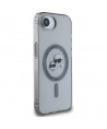 Karl Lagerfeld IML Metal Karl & Choupette Heads MagSafe iPhone 16e Case - Black