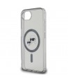 Karl Lagerfeld IML Metal Karl & Choupette Heads MagSafe iPhone 16e Case - Black