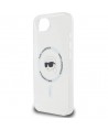 Karl Lagerfeld IML Metal Karl Head MagSafe Case for iPhone 16e White