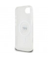 Karl Lagerfeld IML Metal Karl Head MagSafe Case for iPhone 16e White