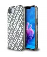 Karl Lagerfeld IML Repeat Logo case for iPhone 16e - silver
