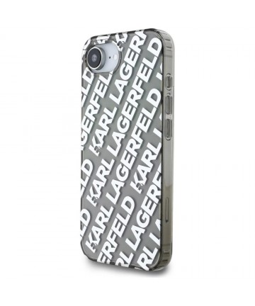 Karl Lagerfeld IML Repeat Logo case for iPhone 16e - silver