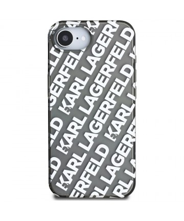 Karl Lagerfeld IML Repeat Logo case for iPhone 16e - silver