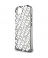 Karl Lagerfeld IML Repeat Logo case for iPhone 16e - silver