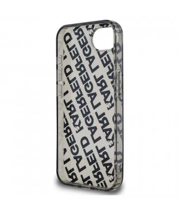 Karl Lagerfeld IML Repeat Logo case for iPhone 16e - silver