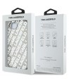 Karl Lagerfeld IML Repeat Logo case for iPhone 16e - silver