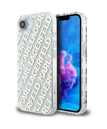 Karl Lagerfeld IML Repeat Logo iPhone 16e Case - Gold