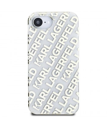 Karl Lagerfeld IML Repeat Logo iPhone 16e Case - Gold