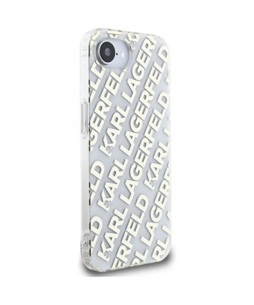 Karl Lagerfeld IML Repeat Logo iPhone 16e Case - Gold