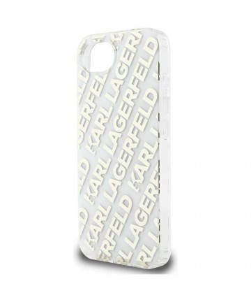Karl Lagerfeld IML Repeat Logo iPhone 16e Case - Gold