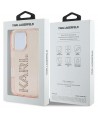 Karl Lagerfeld IML Rhinestones Logo iPhone 16 Pro Max Case - Pink