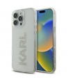 Karl Lagerfeld IML Rhinestones Logo iPhone 16 Pro Case - Clear