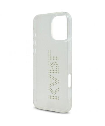 Karl Lagerfeld IML Rhinestones Logo iPhone 16 Pro Case - Clear