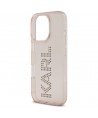 Karl Lagerfeld IML Rhinestones Logo iPhone 16 Pro Case - Pink