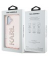 Karl Lagerfeld IML Rhinestones Logo iPhone 16 Case - Pink