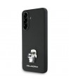 Karl Lagerfeld Saffiano Case w/ K&C Metal Logo for Samsung Galaxy A36 - Black